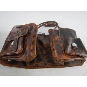 Cuero Large Italian Leather Duffle Weekender Bag